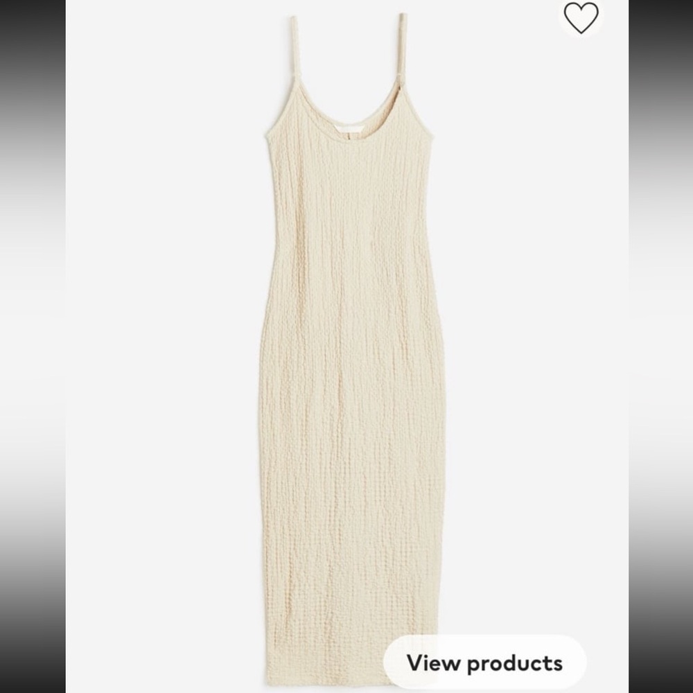 H&M crinkled dress